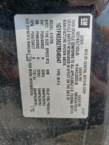 1GYFK63827R346947 - 2007 CADILLAC ESCALADE LUXURY Negro foto 13