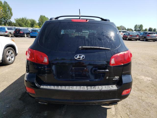 5NMSG13E57H008512 - 2007 HYUNDAI SANTA FE GL BLACK photo 6