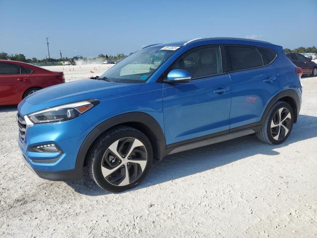 KM8J33AL7JU698716 - 2018 HYUNDAI TUCSON SPORT BLUE photo 1