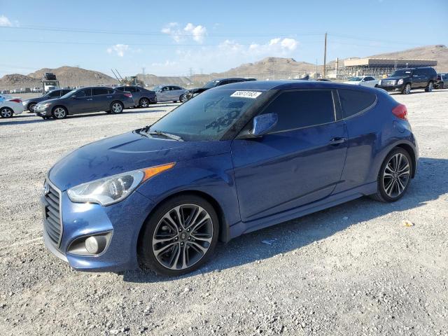 KMHTC6AE7GU263604 - 2016 HYUNDAI VELOSTER TURBO BLUE photo 1