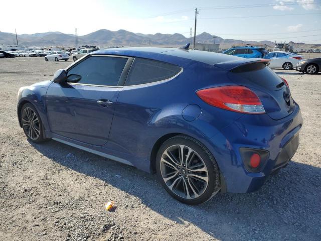 KMHTC6AE7GU263604 - 2016 HYUNDAI VELOSTER TURBO BLUE photo 2