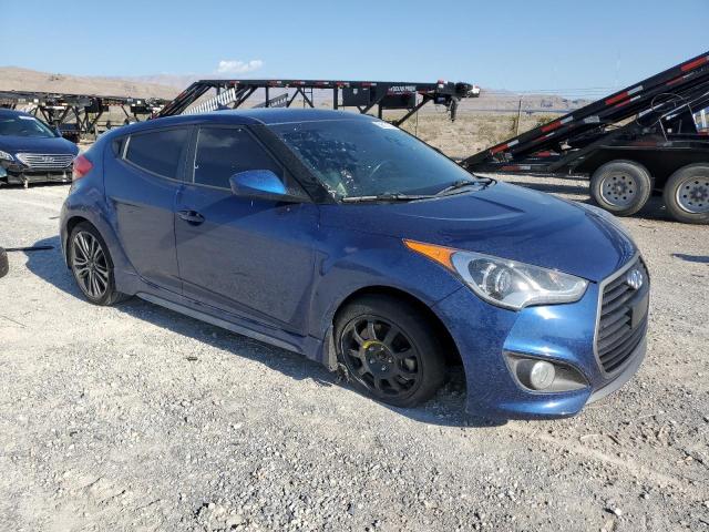 KMHTC6AE7GU263604 - 2016 HYUNDAI VELOSTER TURBO BLUE photo 4