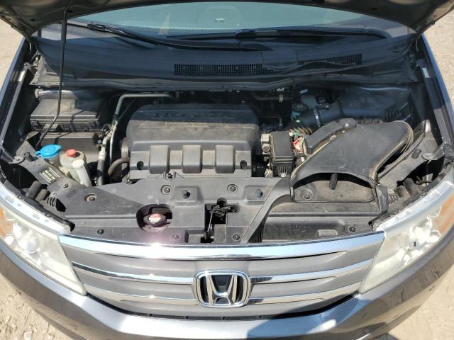 5FNRL5H95DB052164 - 2013 HONDA ODYSSEY TOURING GRAY photo 12