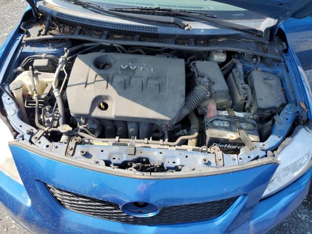 2T1BU4EE8AC380043 - 2010 TOYOTA COROLLA BASE BLUE photo 11