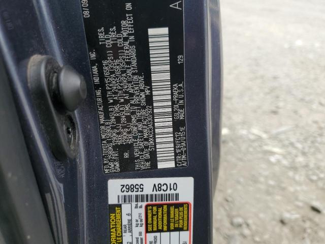 5TDKK4CC3AS307922 - 2010 TOYOTA SIENNA CE GRAY photo 12