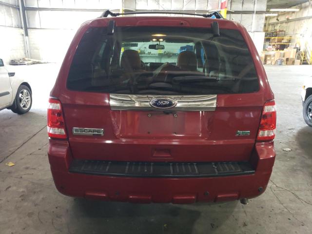 1FMCU0EG8BKC30217 - 2011 FORD ESCAPE HYB LIMITED RED photo 6