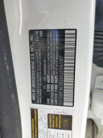 55SWF8DB2KU294197 - 2019 MERCEDES-BENZ C 300 白色 照片 13