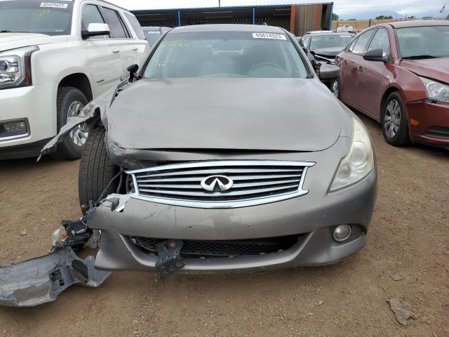 JN1CV6AR1DM354853 - 2013 INFINITI G37 GRAY photo 5