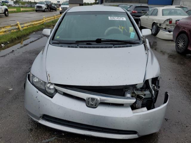 19XFA16509E044908 - 2009 HONDA CIVIC LX SILVER photo 5