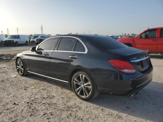 55SWF4JB3GU154759 - 2016 MERCEDES-BENZ C 300 BLUE photo 2