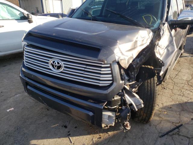 5TFAW5F1XEX398963 - 2014 TOYOTA TUNDRA CRE GRAY photo 9