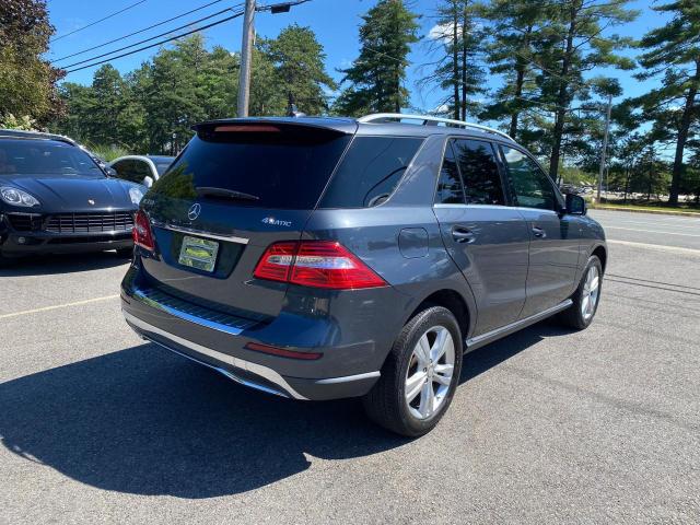 4JGDA5HBXCA023605 - 2012 MERCEDES-BENZ ML 350 4MATIC GRAY photo 3