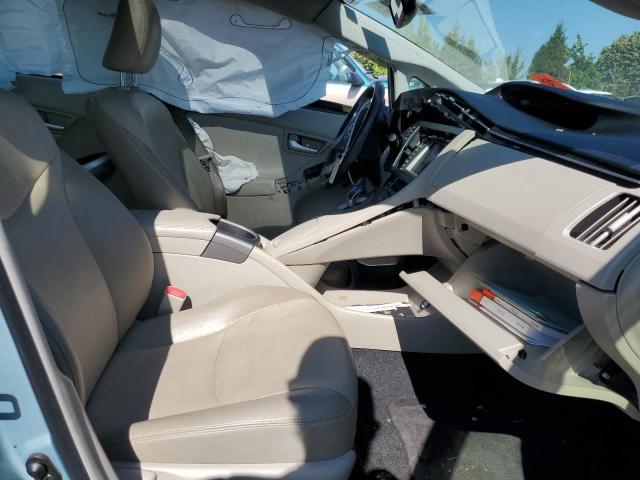JTDKN3DU3D5696838 - 2013 TOYOTA PRIUS TURQUOISE photo 7