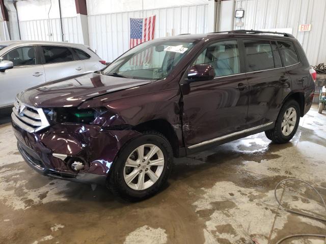 5TDBK3EH6DS193292 - 2013 TOYOTA HIGHLANDER BASE BURGUNDY photo 1