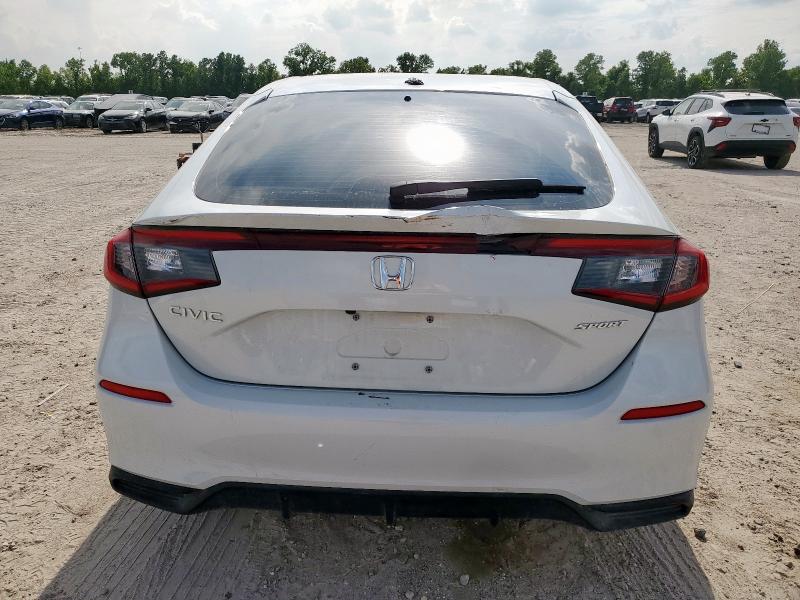 19XFL2H81SE022123 - 2025 HONDA CIVIC SPORT WHITE photo 6