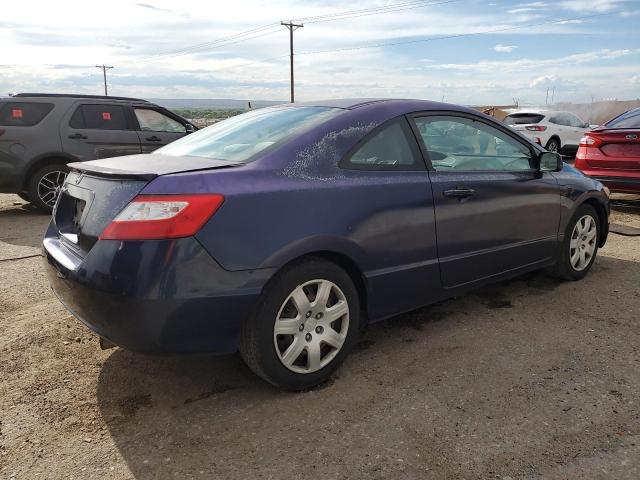 2HGFG12667H530543 - 2007 HONDA CIVIC LX BLUE photo 3