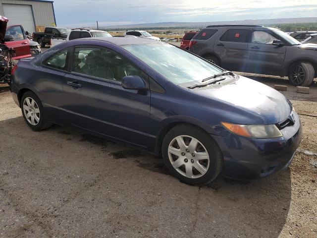 2HGFG12667H530543 - 2007 HONDA CIVIC LX BLUE photo 4