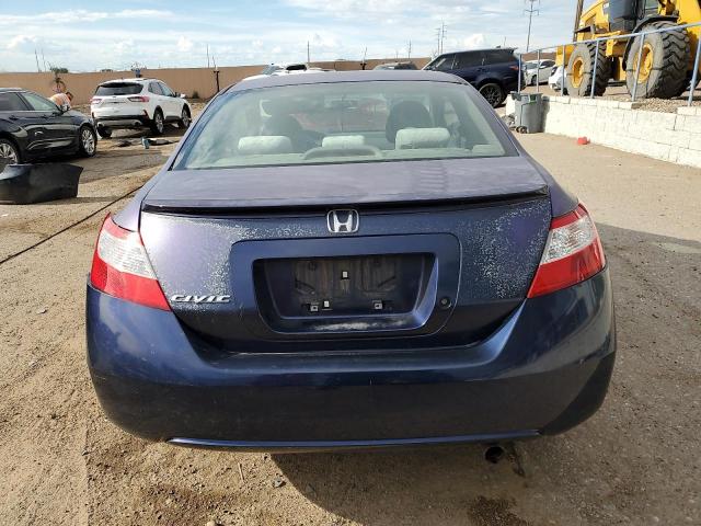 2HGFG12667H530543 - 2007 HONDA CIVIC LX BLUE photo 6
