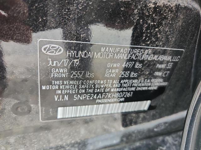 5NPE24AF7KH807261 - 2019 HYUNDAI SONATA SE Қара фото 12