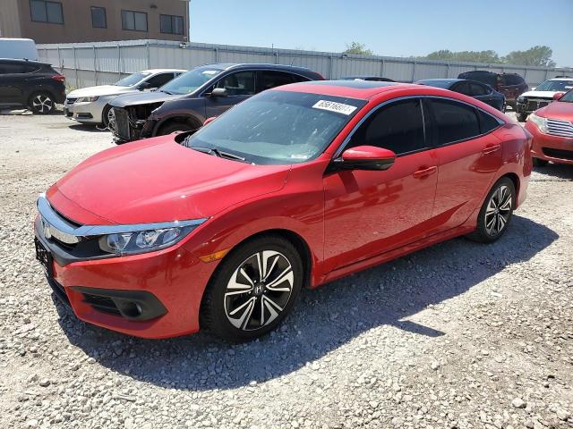 JHMFC1F79JX028088 - 2018 HONDA CIVIC EXL წითელი ფოტო 1