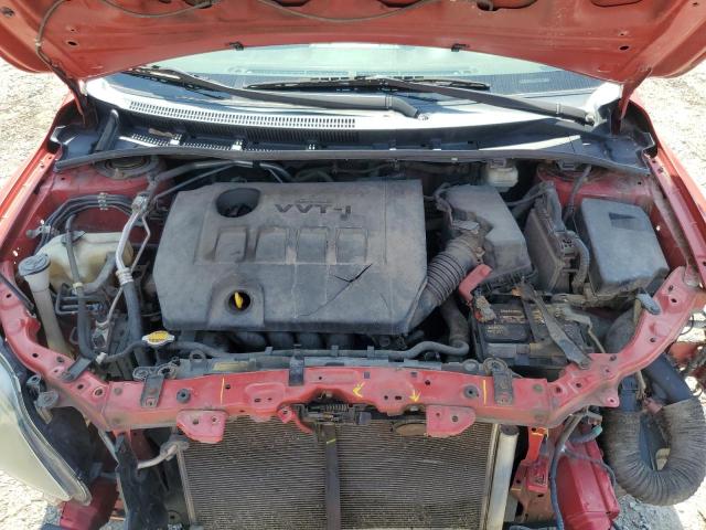 2T1BU4EE5CC909550 - 2012 TOYOTA COROLLA BASE 红色 照片 11