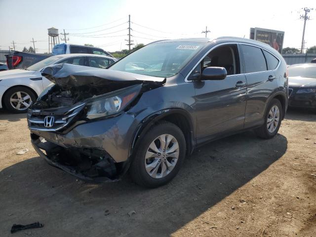 2HKRM4H73DH678237 - 2013 HONDA CR-V EXL GRAY photo 1