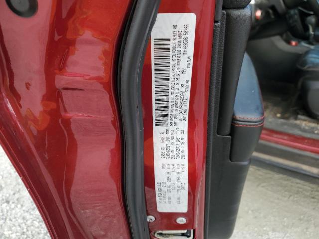 1C4PJMBS6GW253641 - 2016 JEEP CHEROKEE TRAILHAWK Бордовый фото 12