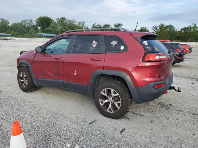 1C4PJMBS6GW253641 - 2016 JEEP CHEROKEE TRAILHAWK Бордовый фото 2