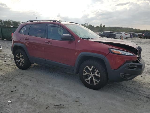 1C4PJMBS6GW253641 - 2016 JEEP CHEROKEE TRAILHAWK Бордовый фото 4