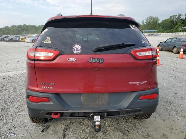 1C4PJMBS6GW253641 - 2016 JEEP CHEROKEE TRAILHAWK Бордовый фото 6