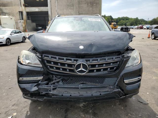 4JGDA5HB1CA001606 - 2012 MERCEDES-BENZ ML 350 4MATIC BLACK photo 5