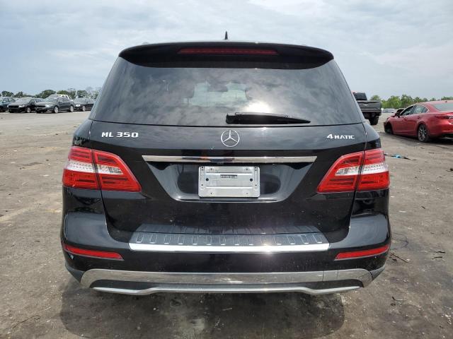 4JGDA5HB1CA001606 - 2012 MERCEDES-BENZ ML 350 4MATIC BLACK photo 6