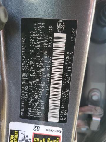 4T1S31AK9PU616557 - 2023 TOYOTA CAMRY SE NIGHT SHADE GRAY photo 12