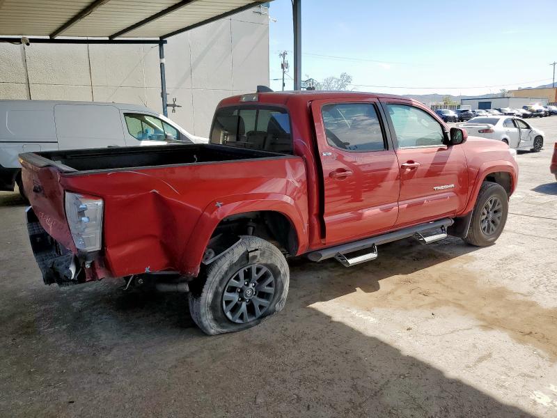 3TMAZ5CN6LM122720 - 2020 TOYOTA TACOMA DOUBLE CAB RED photo 3