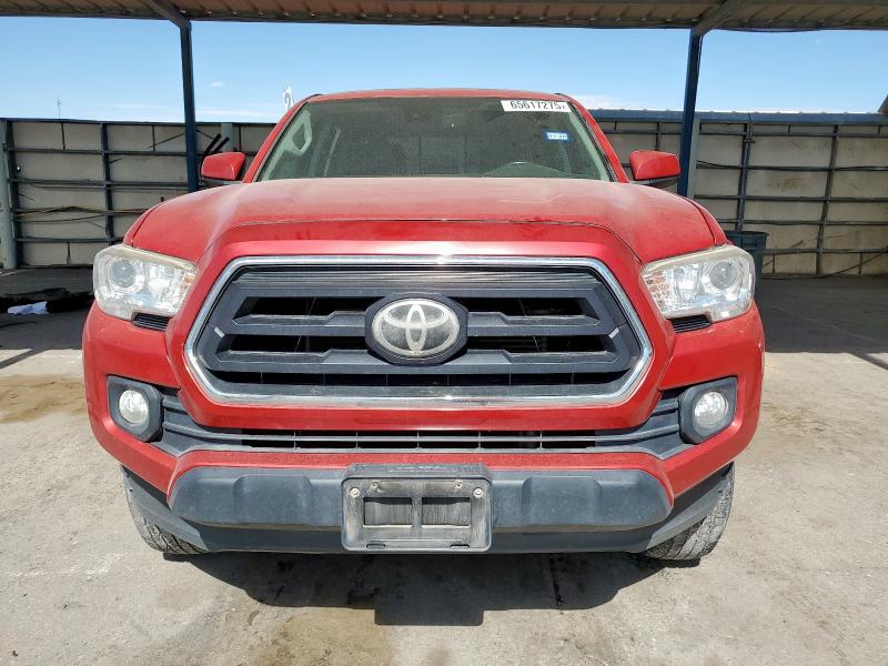 3TMAZ5CN6LM122720 - 2020 TOYOTA TACOMA DOUBLE CAB RED photo 5