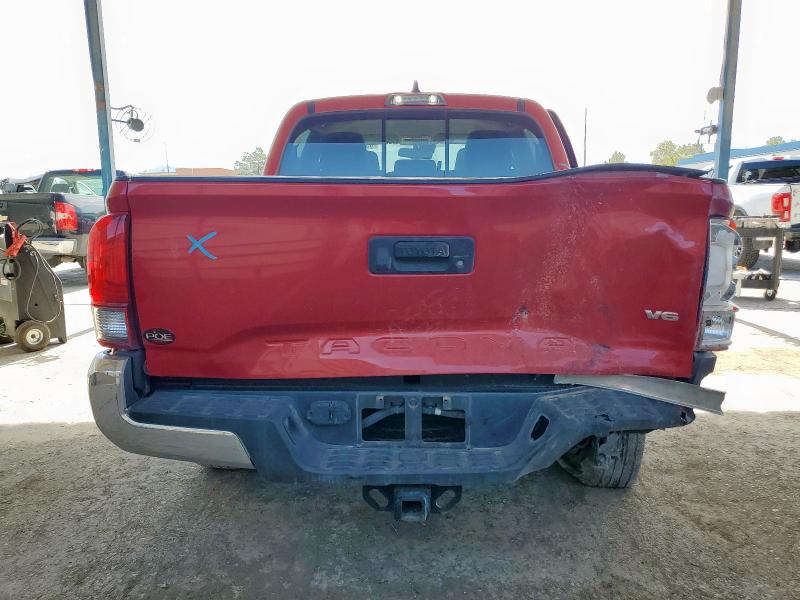 3TMAZ5CN6LM122720 - 2020 TOYOTA TACOMA DOUBLE CAB RED photo 6