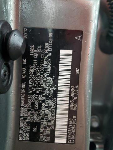 5TDBK3EH5CS129369 - 2012 TOYOTA HIGHLANDER BASE ნაცრისფერი ფოტო 14