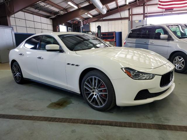 ZAM57XSA6F1131044 - 2015 MASERATI GHIBLI WHITE photo 4