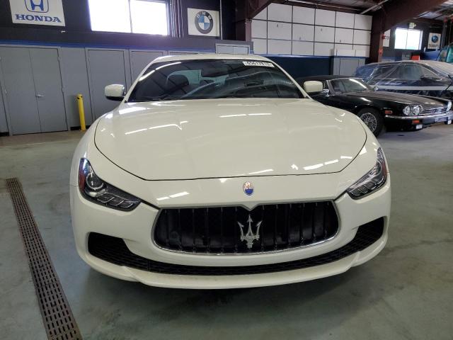 ZAM57XSA6F1131044 - 2015 MASERATI GHIBLI WHITE photo 5