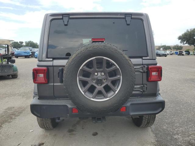 1C4HJXENXMW617406 - 2021 JEEP WRANGLER U SAHARA GRAY photo 6