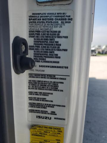 54DC4W1B8KS802755 - 2019 ISUZU NPR HD 白色 照片 14