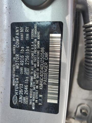 KMHGC4DD4DU250586 - 2013 HYUNDAI GENESIS 3.8L SILVER photo 12