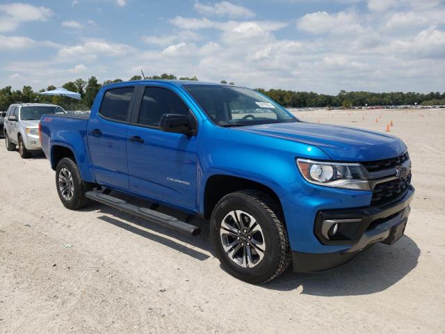 1GCGSDEN1M1216850 - 2021 CHEVROLET COLORADO Z71 BLUE photo 4