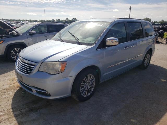 2C4RC1CG5DR510725 - 2013 CHRYSLER TOWN & COU TOURING L BLUE photo 1