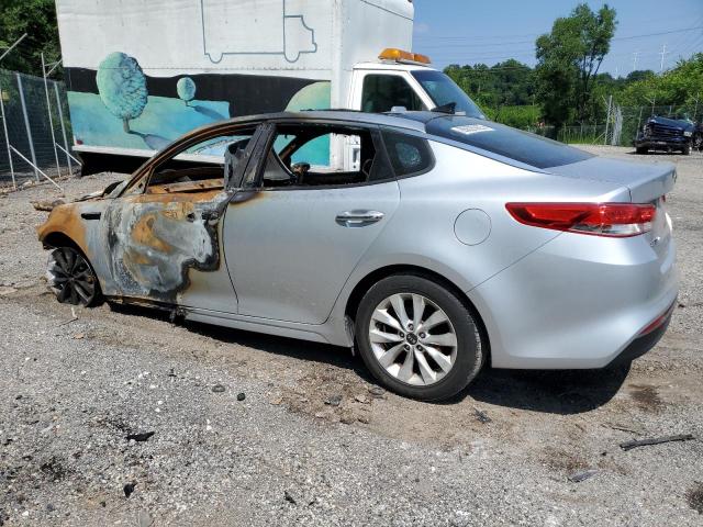 5XXGU4L35GG078170 - 2016 KIA OPTIMA EX SILVER photo 2
