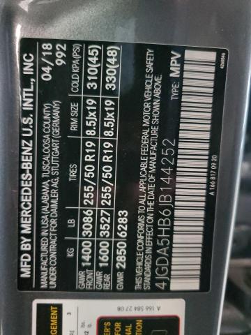 4JGDA5HB6JB144252 - 2018 MERCEDES-BENZ GLE 350 4MATIC GRAY photo 13