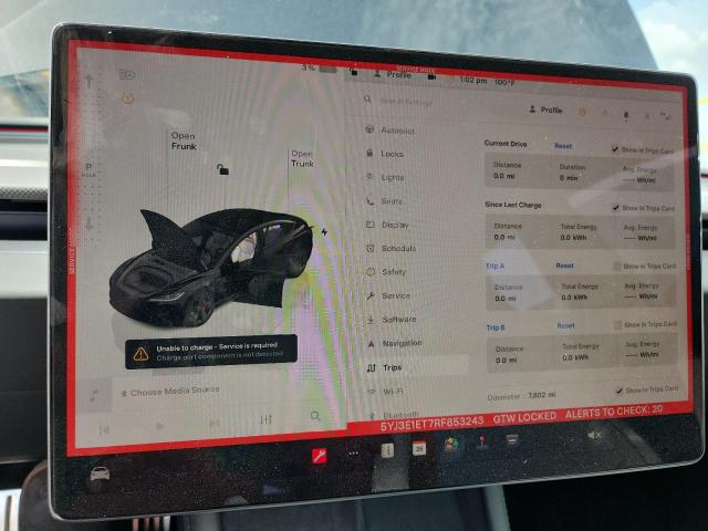 5YJ3E1ET7RF853243 - 2024 TESLA MODEL 3 Noir photo 9