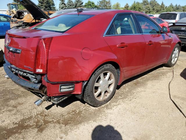 1G6DM577180113928 - 2008 CADILLAC CTS RED photo 3