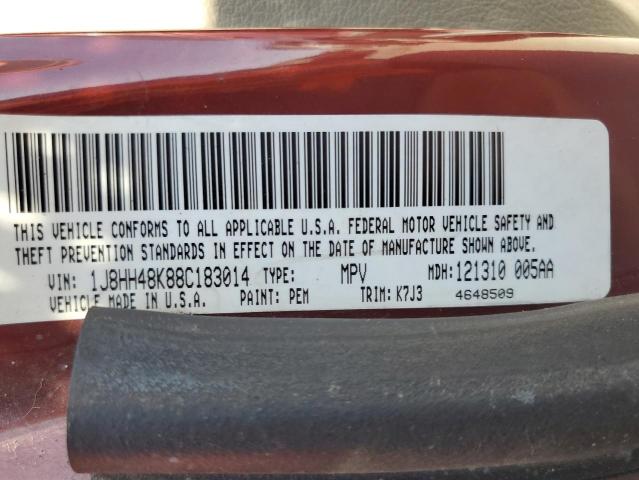 1J8HH48K88C183014 - 2008 JEEP COMMANDER SPORT Braun Foto 13