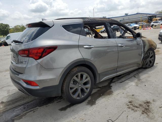 5XYZWDLA6HG498924 - 2017 HYUNDAI SANTA FE S GRAY photo 3